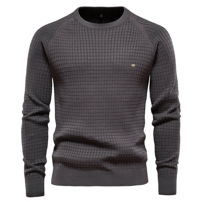 Classic Men's Patterned Crew Sweater