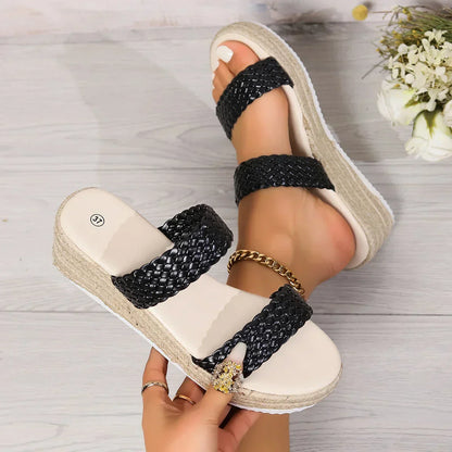 Elle | Ladies Comfortable Espadrille Flat Shoes