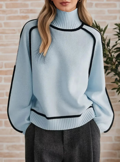 Women's Folded High Neck Sweater