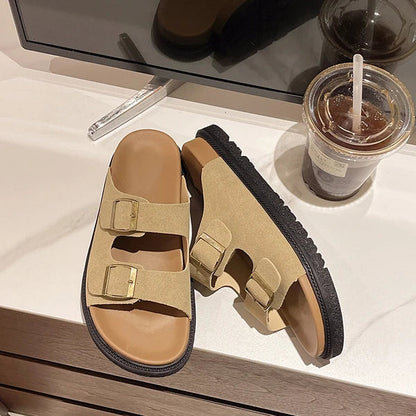 Solange Women's Cushioned Buckle Sandals