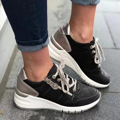 Ladies Lace-Up Platform Shoes