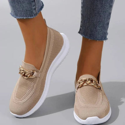 Aurelia Women's Gold Knot Loafers