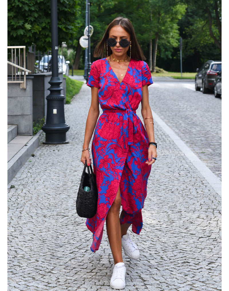 Women's Wrap Dress Tie Waist Belt