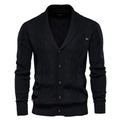 Men's Buttoned Cardigan Sweater