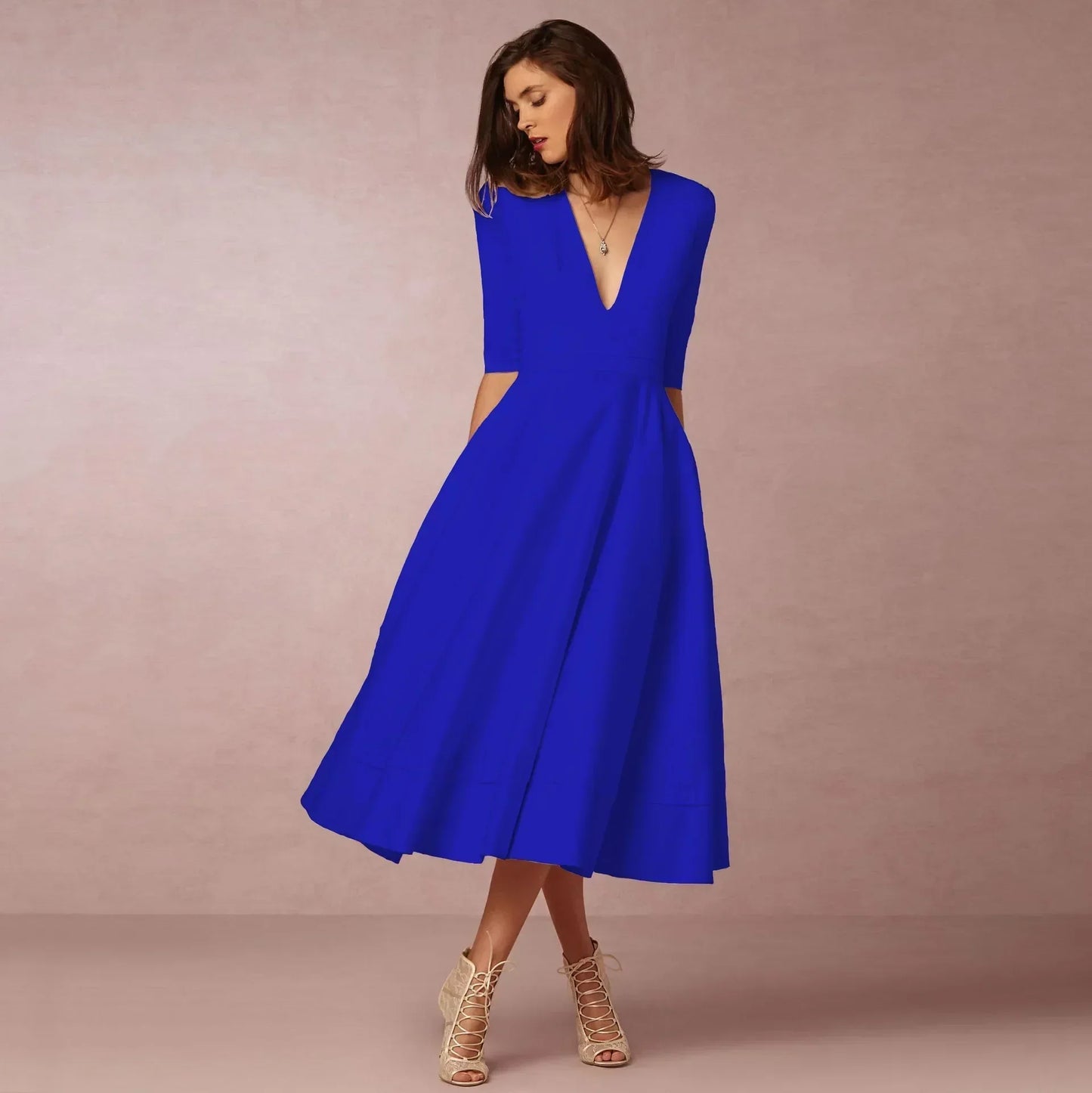 Valerisse | Ladies Stylish Flowy Mid Dress