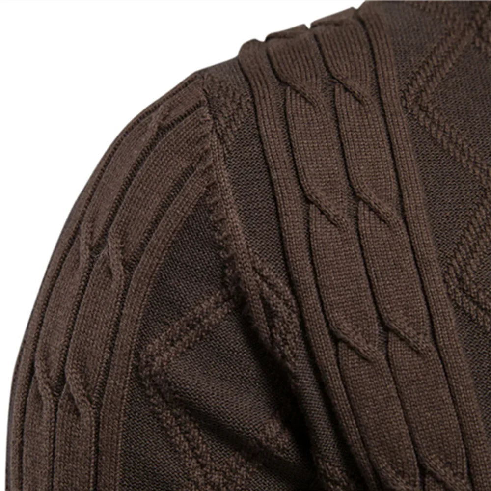 Classic Men's Button Front Sweater