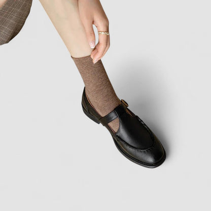 Women's Mary Jane Square-Toe Shoes Buckle Strap