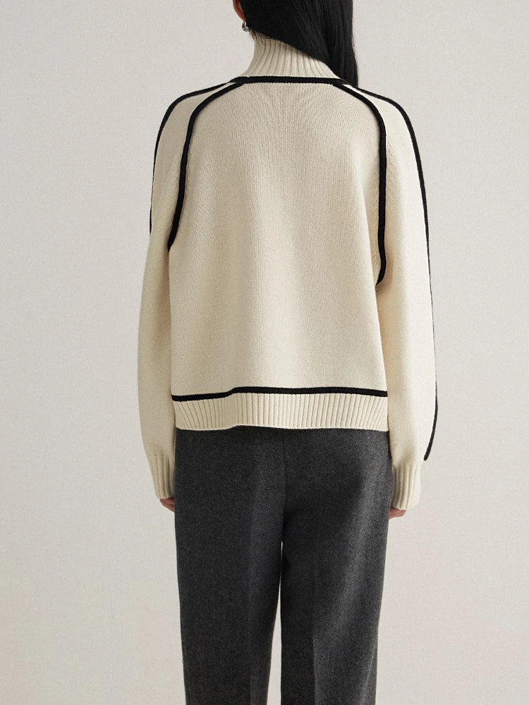 Women's Folded High Neck Sweater