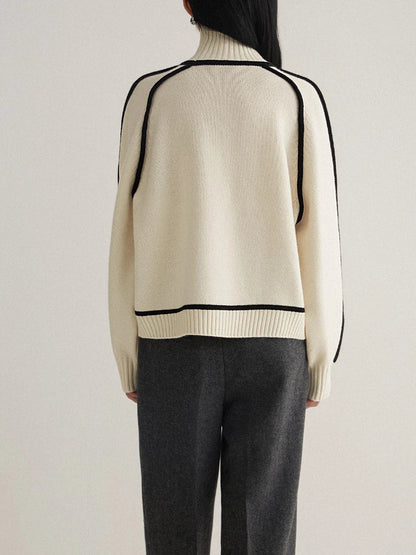Women's Folded High Neck Sweater