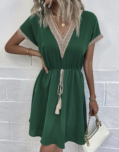 Relaxed Fit V Neck Floral Maxi Dress for Women