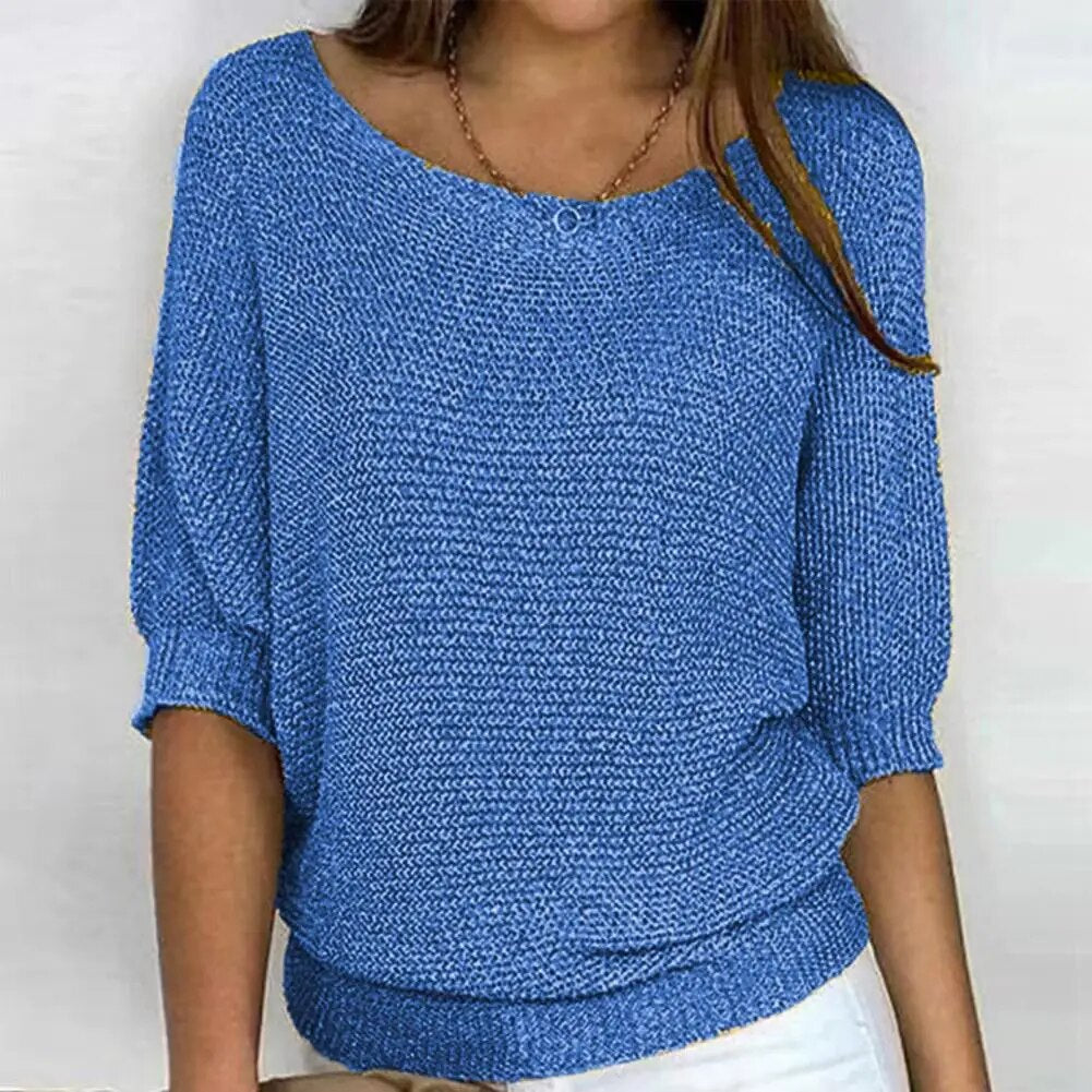 Women's Breathable Knit Sweater Lightweight Summer Jumper