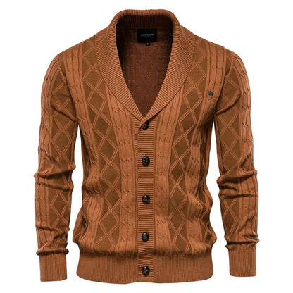 Men's Buttoned Cardigan Sweater
