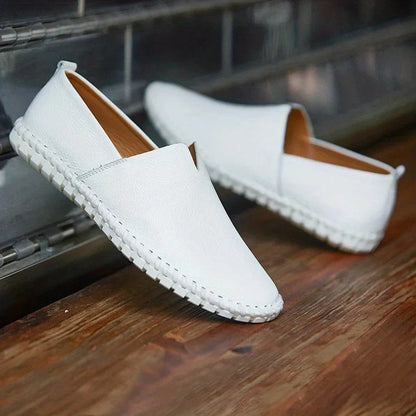 Men's Slip On Loafers Matte Genuine Leather