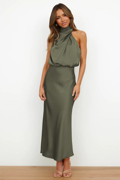 Elegant Women's Halter Evening Dress