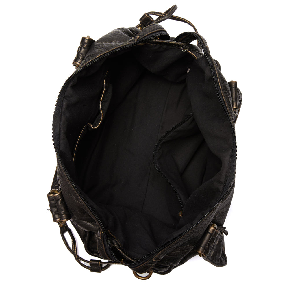 Women's Leather Carryall Bag Classic Style