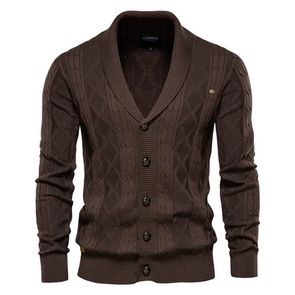 Classic Men's Button Front Sweater