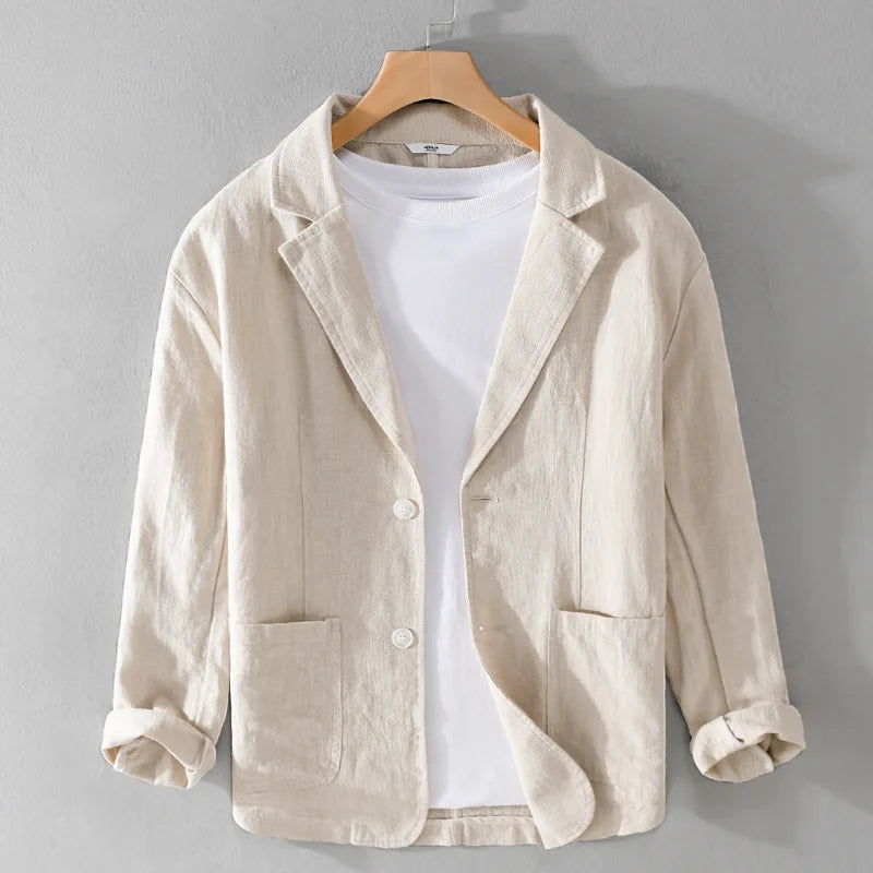 Nirvana Women's Linen Blazer - VibreMode