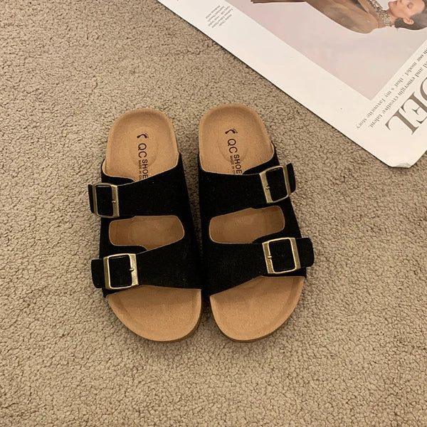 Solange Women's Cushioned Buckle Sandals