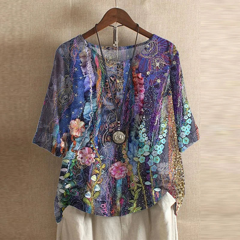 Women's Loose Fit Vintage Blouse
