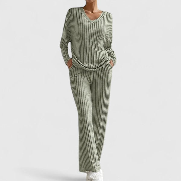 Women's Short Sleeve Knit Pajama Set