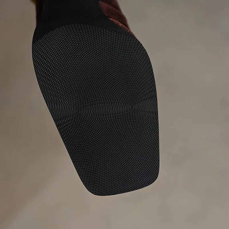 Women's Block Heel Pumps Ankle Strap Brogue