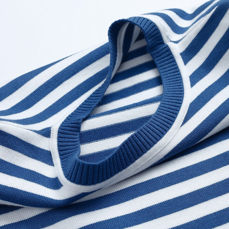 Classic Stripe Casual Tee Shirt