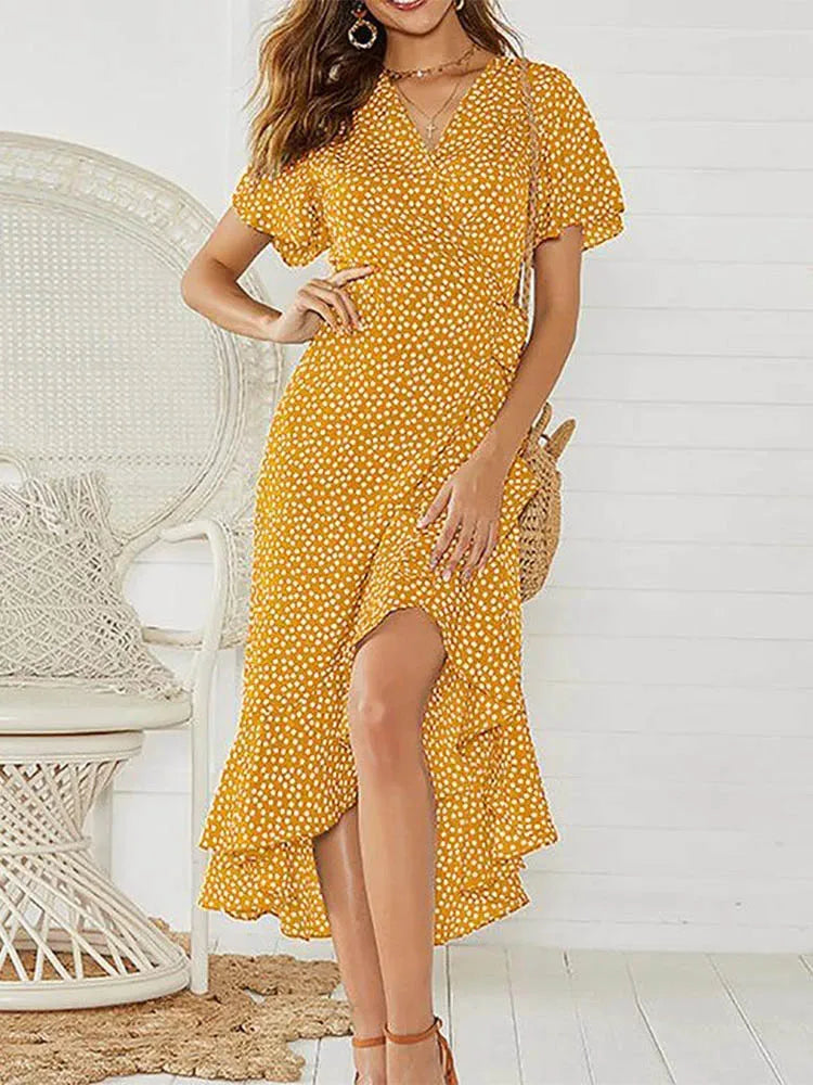 Women's Summer Dress Ruffle Hem
