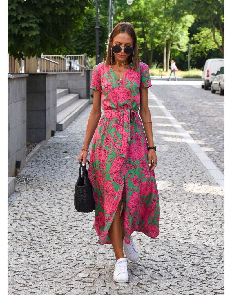 Women's Wrap Dress Tie Waist Belt