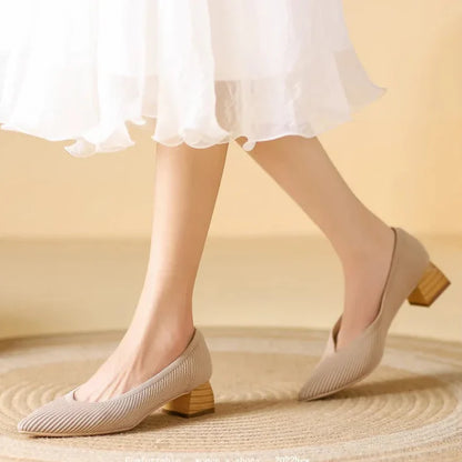 Coralia Low Heel Pumps - Jack Hafford