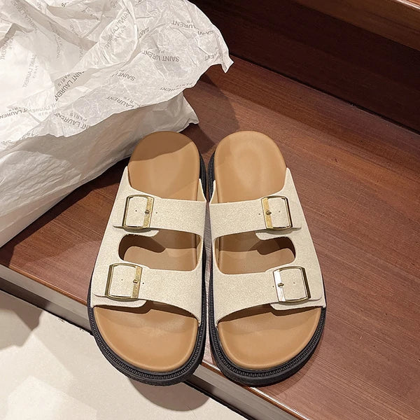 Solange Women's Cushioned Buckle Sandals
