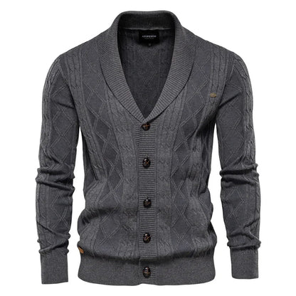 Men's Buttoned Cardigan Sweater