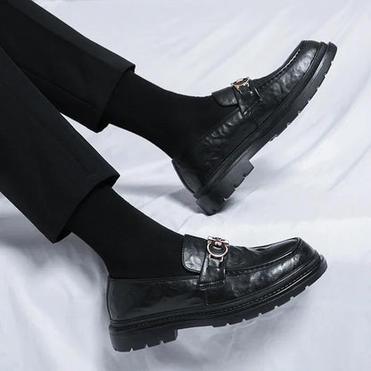 Classic Mens Leather Slip On Shoes