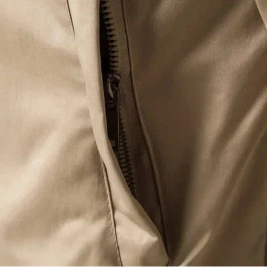 Men's Bomber Jacket Zip Front Pockets