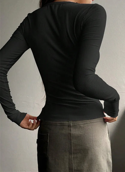 Women's Aurelia Ribbed Henley Summer