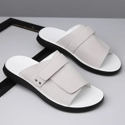Men's Suede Sandals Brown