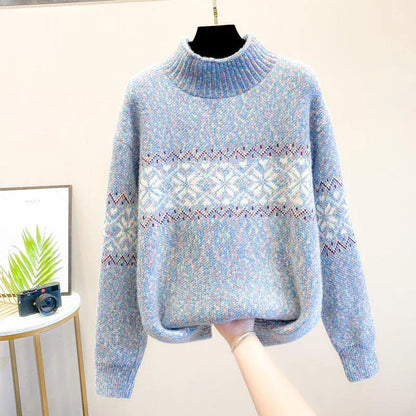 Women's Nordic Pattern Sweater - VibreMode