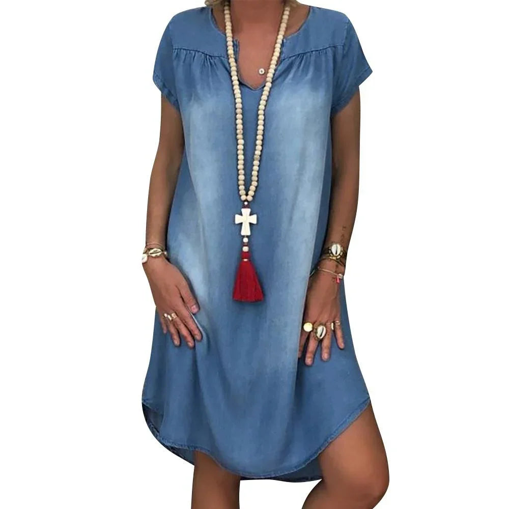 Chic Women's Blue Summer Maxi Dress