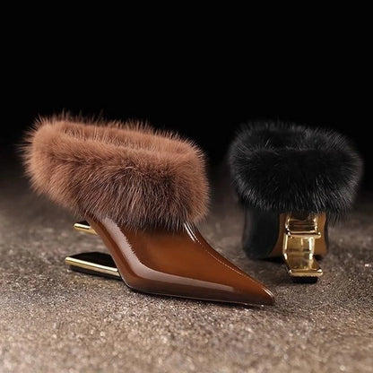 Women's Furry High Heels - VibreMode