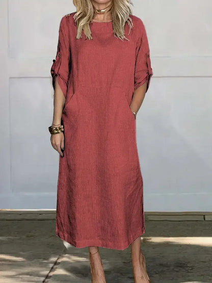 Women's A-Line Evening Dress Loose Fit Draped