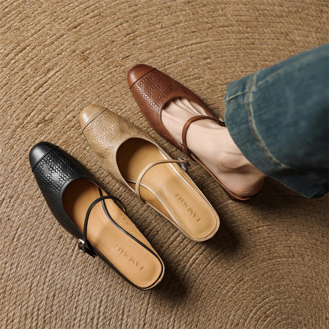 Milano Genuine Leather Mules