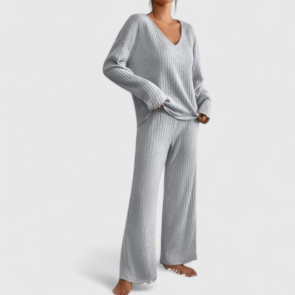 Women's Short Sleeve Knit Pajama Set