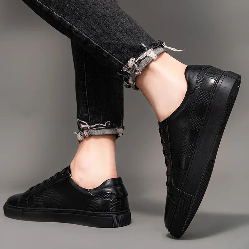 Premium Leather Running Shoes
