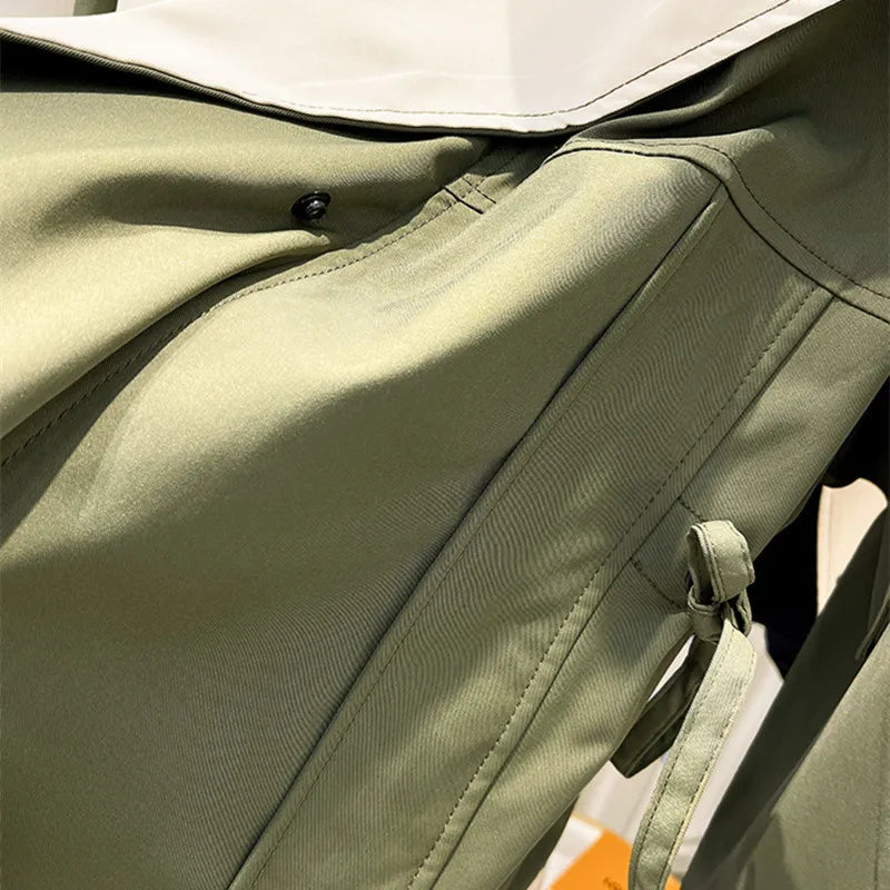 Women's Windbreaker Jacket Contrast Panel