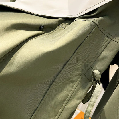 Women's Windbreaker Jacket Contrast Panel