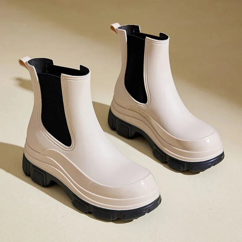 Women's Chunky Ankle Boots Comfortable Supportive - VibreMode