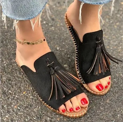 Women's Woven Slides Cushioned