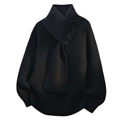 Women's Sweater Scarf Neckline