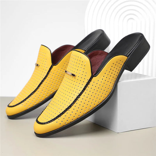 Women's Leather Summer Mules - VibreMode