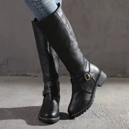 Ladies High Heel Long Zip Boots