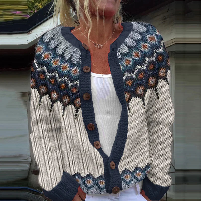 Women's Floral Printed Cardigan